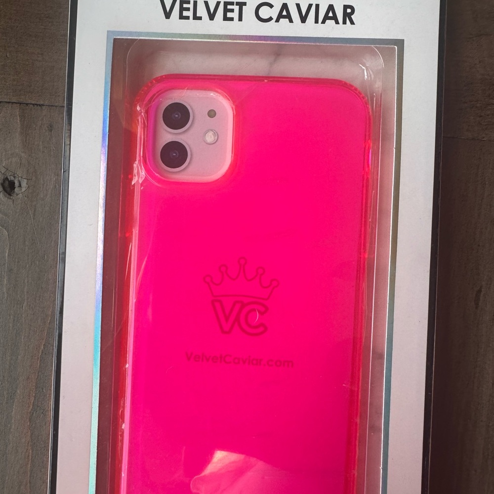 Velvet Caviar Pink Glossy iPhone Case